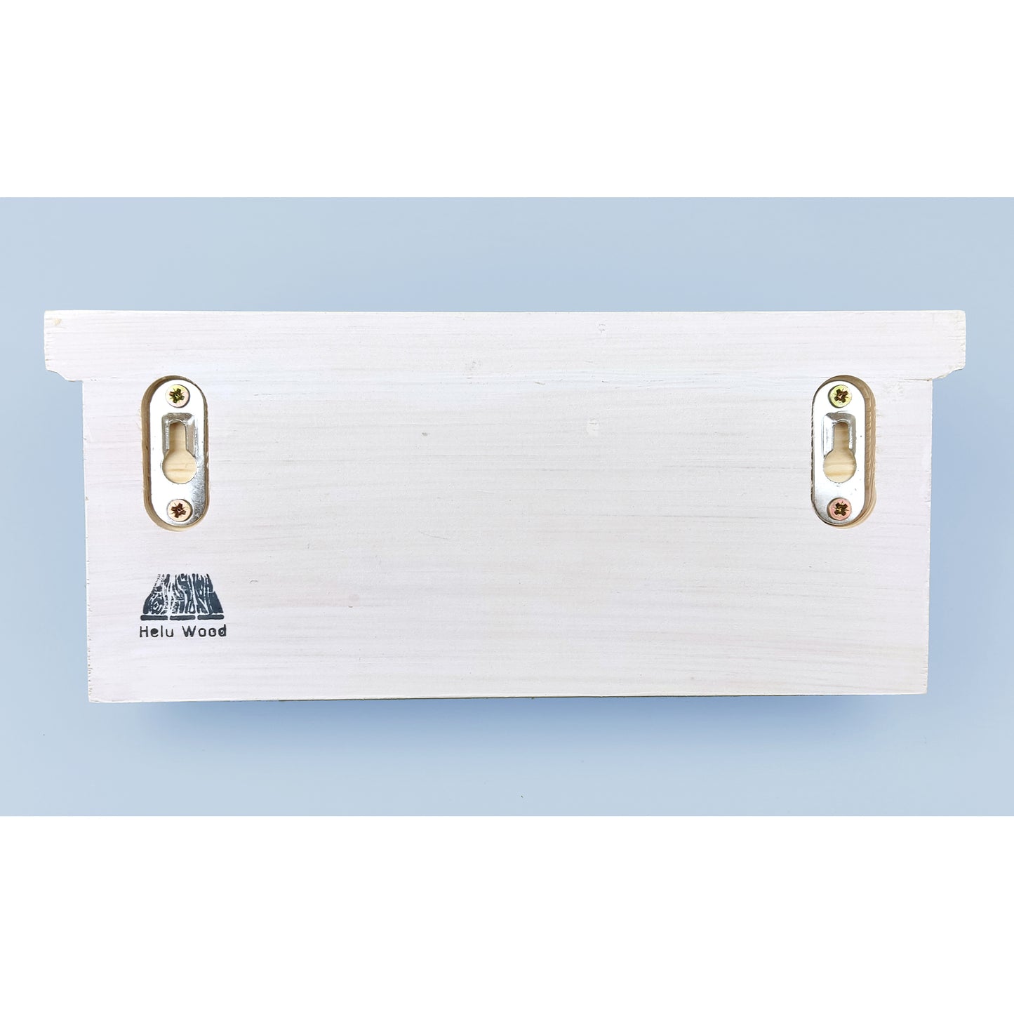 Wooden Key Rack in White with Shelf and Hidden Fixings - Design 1 - Made To Order